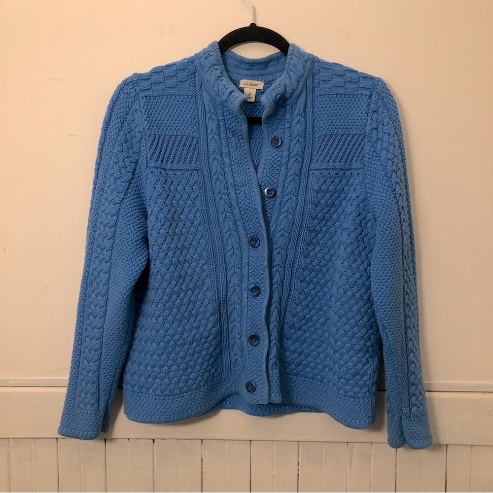 L.L.Bean chunky knit cardigan